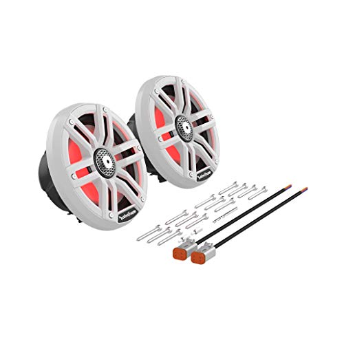Rockford Fosgate M2-65 Color Optix 6.5” 2-Way Coaxial Multicolor LED Lighted Marine Speakers - White/Stainless (Pair) Rockford Fosgate M2-65 Color Optix 6.5” 2-Way Coaxial Multicolor LED Lighted Marine Speakers - White/Stainless (Pair)